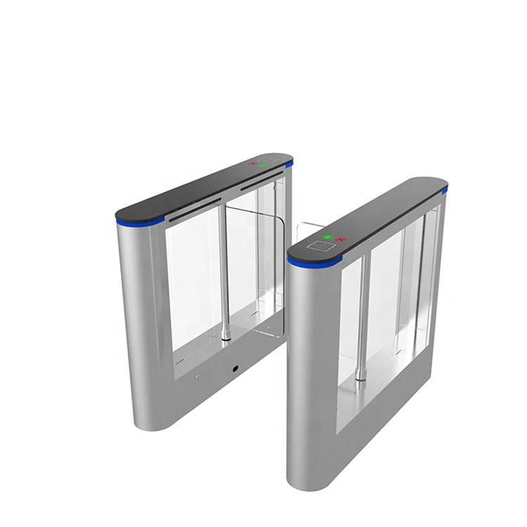 Trendy Security Glass Qr Code Flap Barrier Gate Turnstile For Subway Entrance