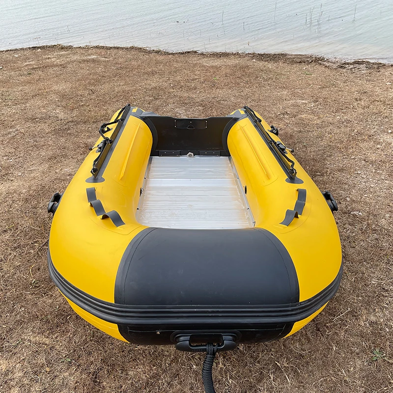 3.3m cheap 4-5 person pvc inflatable surfing fishing kayak pedal folding rowing canoe boats for sale