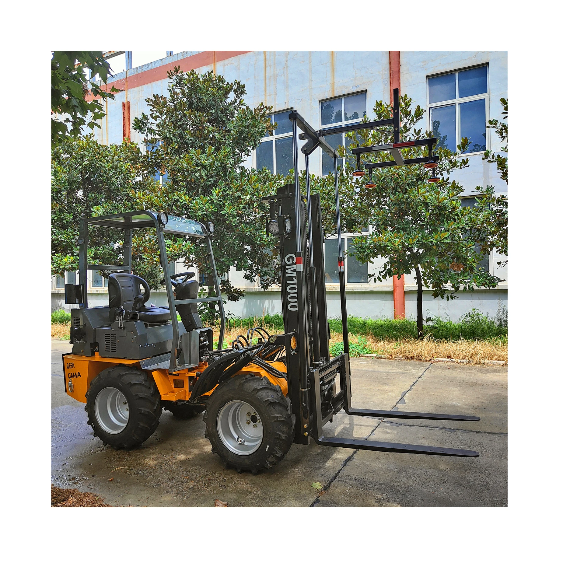 Apiary working rough terrain forklift truck with beehives clamps Beekeeping use diesel forklift hot sale in USA and Canada