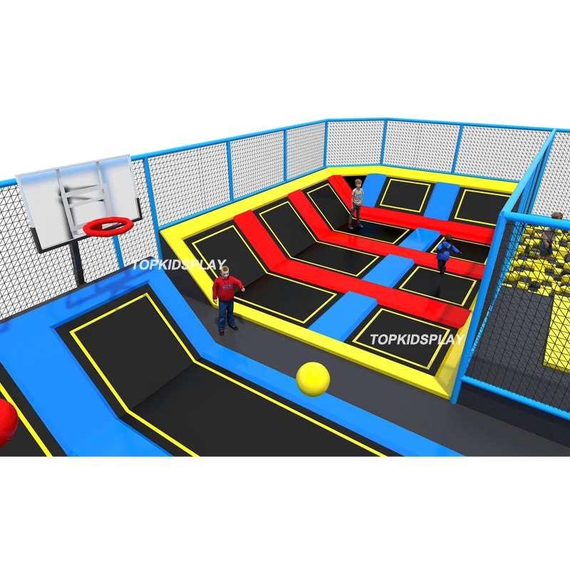 TOPKIDSPLAY Playground jumping adult Trampoline Park indoor for Sale