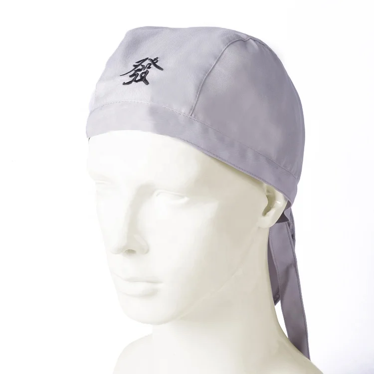 Custom Logo Fashion Embroidery Breathable Polyester Brown Durags for Men