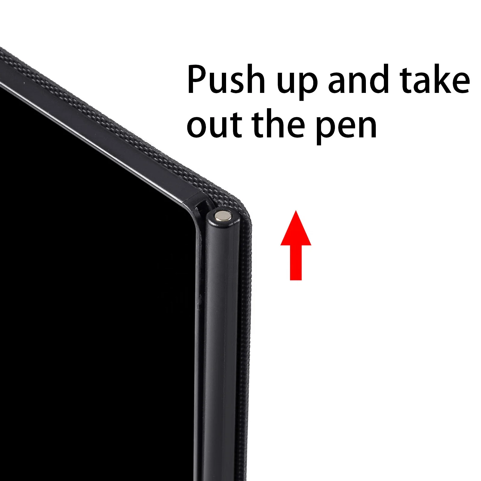 Erasable Full Screen 6.5 Inch LCD Writing Tablet Digital Notepad Message Board with Leather Pocket for Kids and Adults