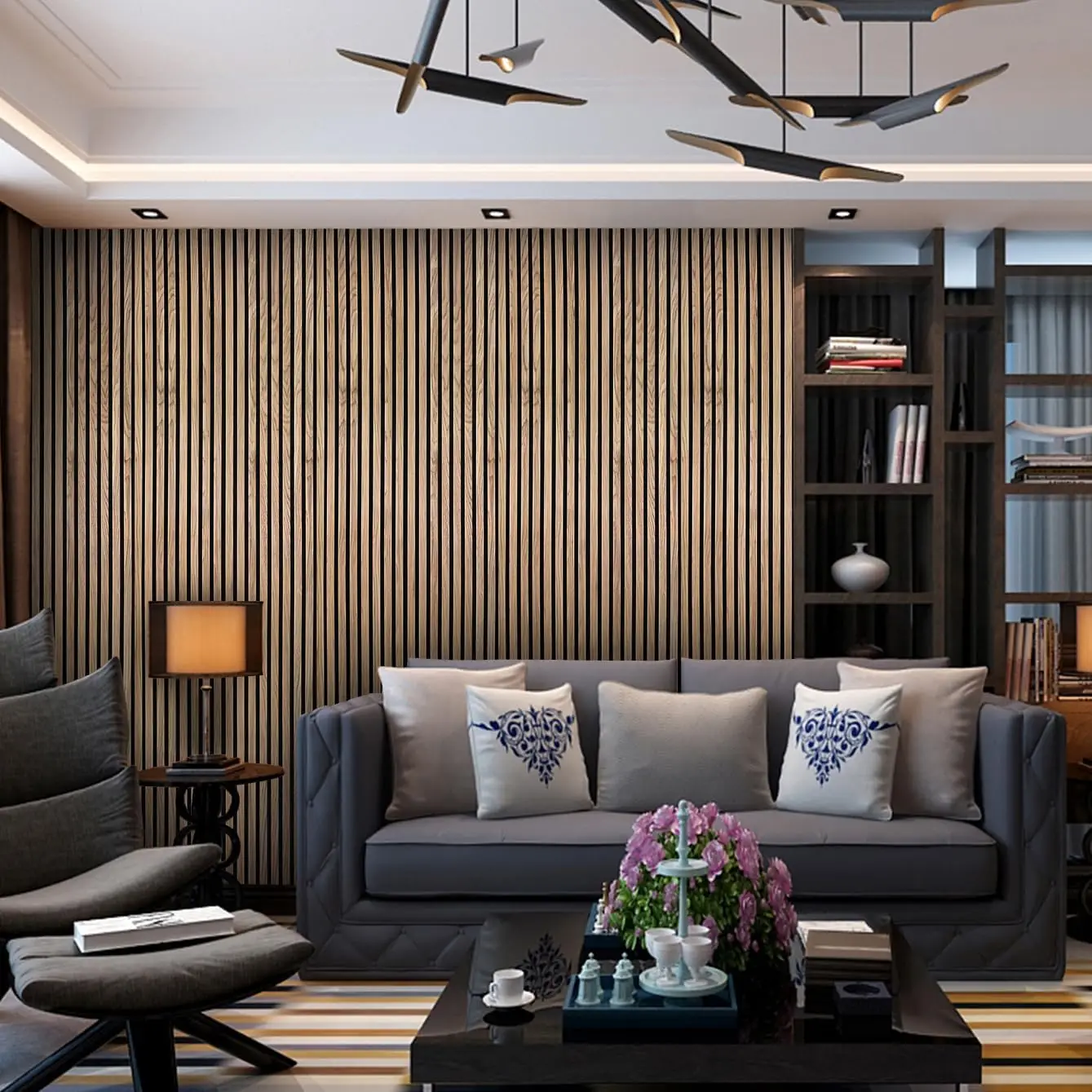 Sound Absorbing Akupanel Slat Wood Acoustic Panel Wall Panel