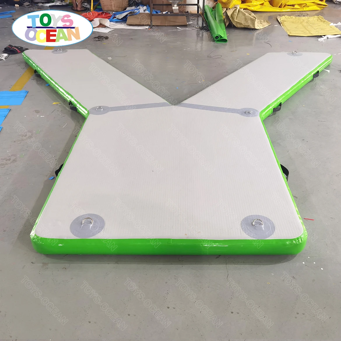 Factory customized wholesale price inflatable Y pontoon dock Platform station for boat and Jet ski