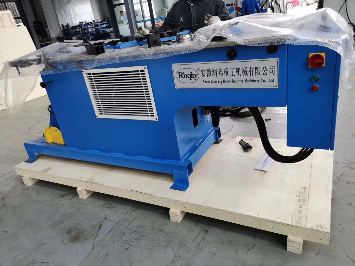 Round air pipe Duct automatic elbow machine Stainless Steel Elbow Forming Machine