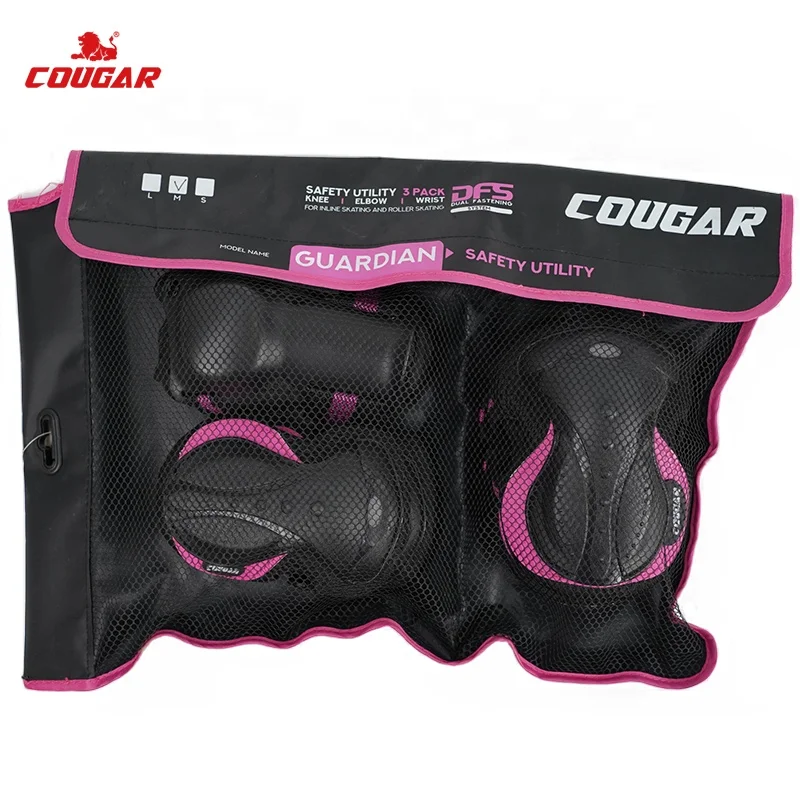 COUGAR Adult Knee Pads Elbow Pads Wrist Guards 3 in 1 Protective Gear Set for Inline Roller Skating