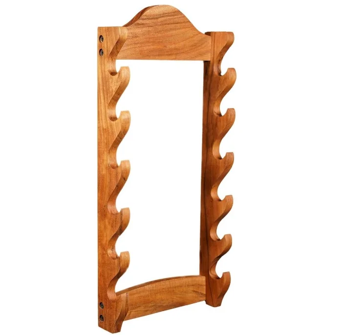 Solid wood sword stand medieval sword holder gladiator sword wall mount samurai display stand