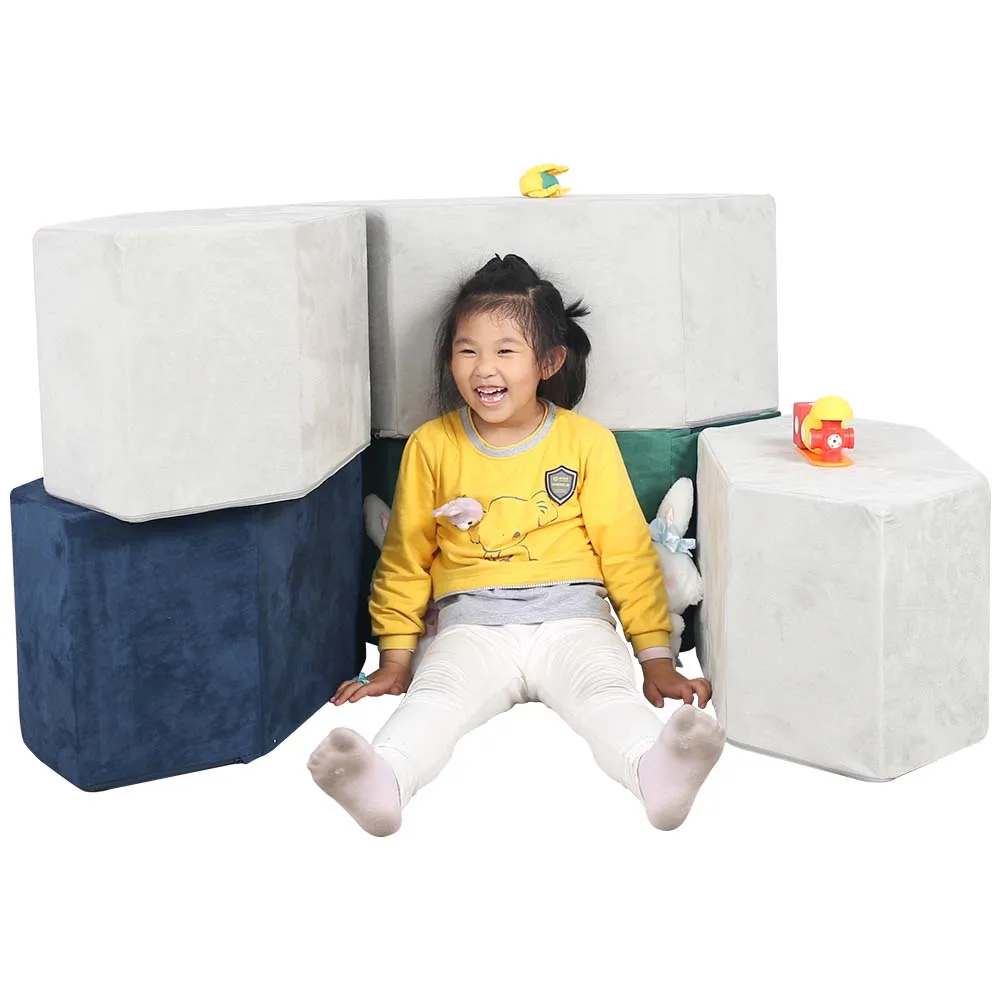Customization soft Furniture high density foam kids sofa children playing sofa for Home bedroom bathroom sofa