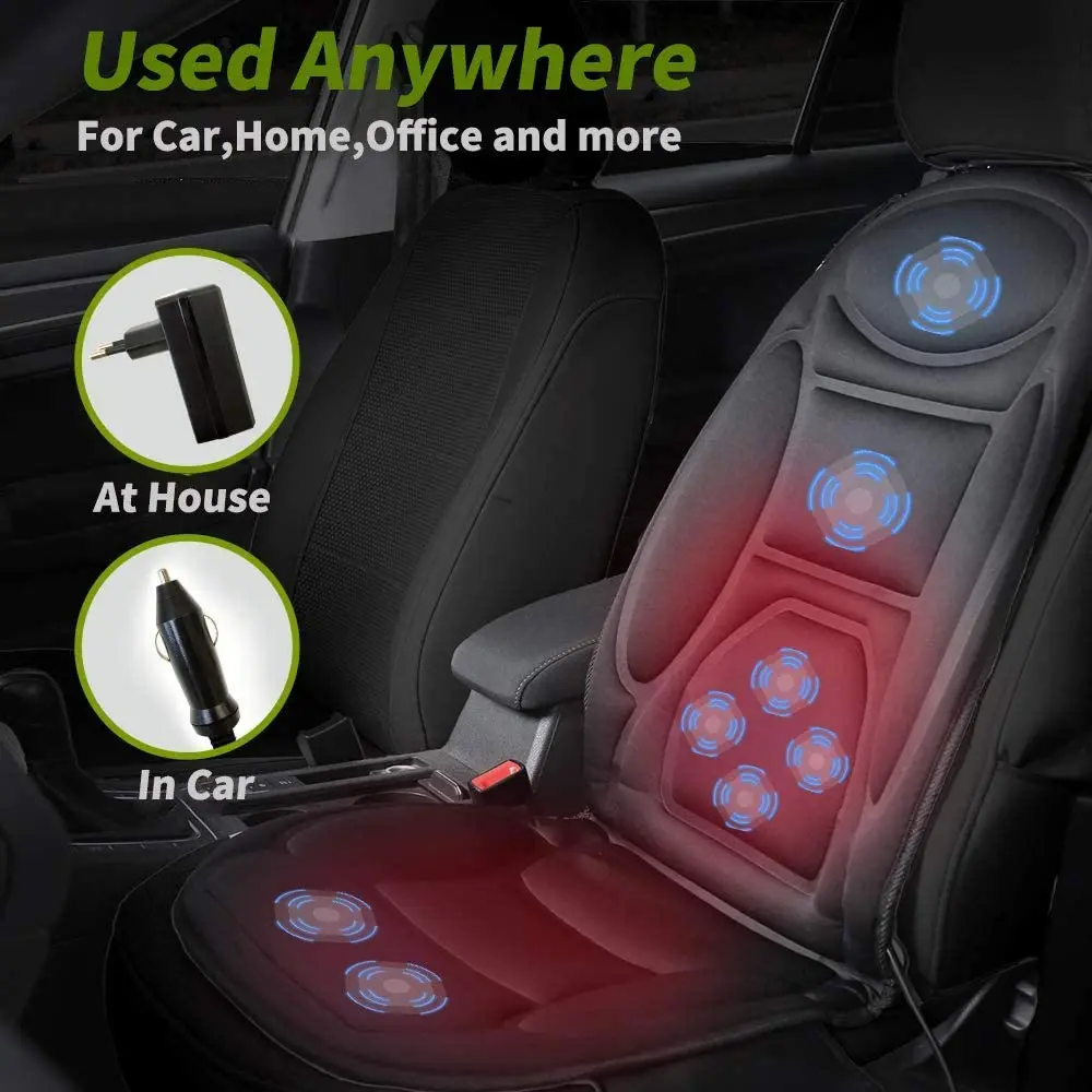 Best Back Massage Cushion with 3 Massager Motors and 2 Heat Levels, Massage Chair Pad for Home Office