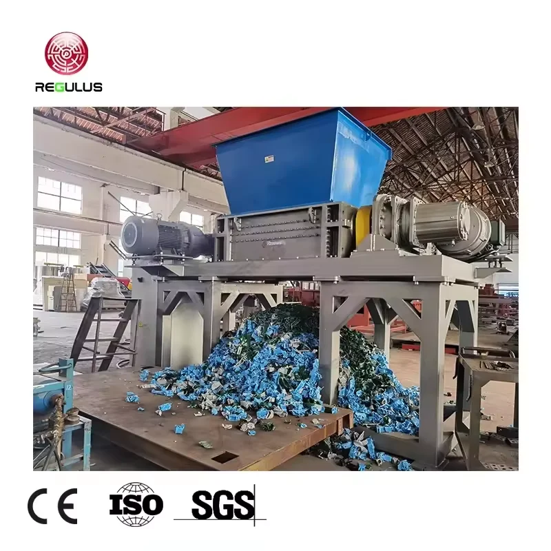 10~20mm Blade Size Plastic PP PE Supplies Shredder Double Shaft Shredder Machine