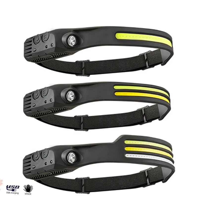 Wholesale Waterproof Head Lamp Hunting Headlamp USB zoomable headlight rechargeable LED headlamp
