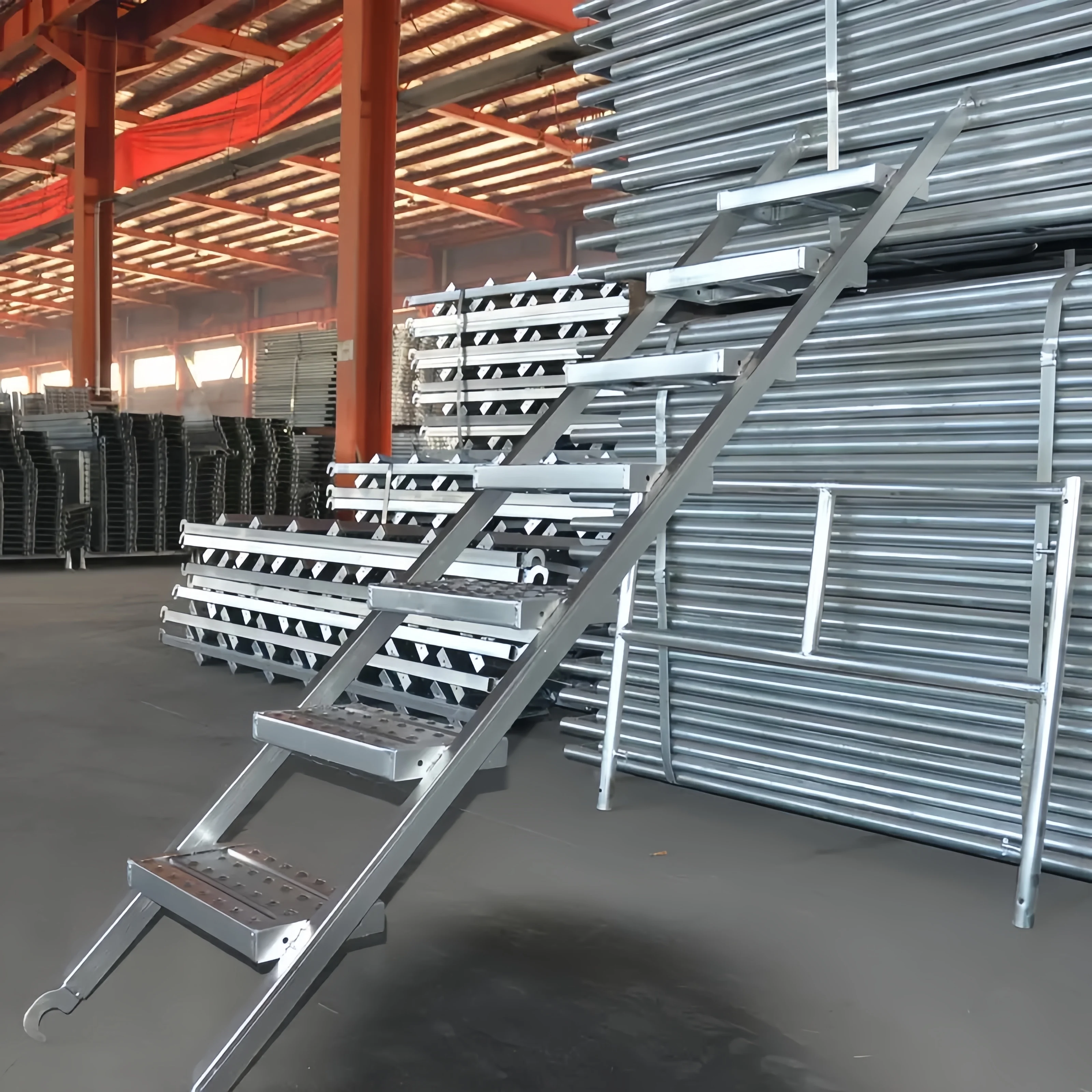 Scaffolding Step Stair Ladders for Construction Staircase Ringlock Scaffold Ladder