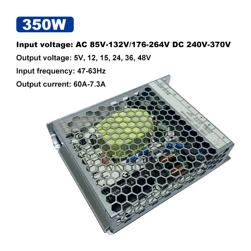 AC 85V-132V/176-264V  Industrial Equipment Regulated Switching Power Supply 350W