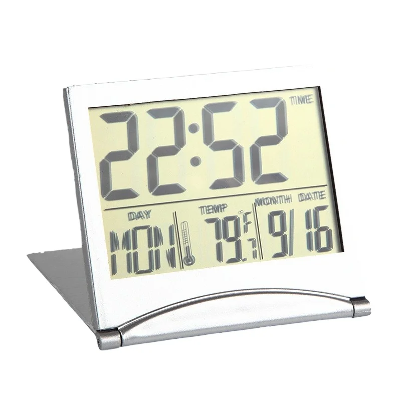Modern Antique Style LED Digital Display Desk Calendar Alarm Clock with Light Snooze and Date Functions Wholesale