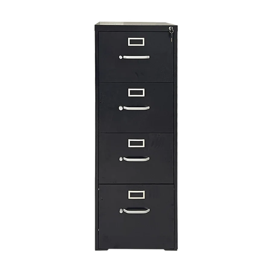 Whole sale Lockable 4 Drawers White Office Furniture Modern Filing Cabinet Card File Cabinet Metal Storage Office File Cabinet