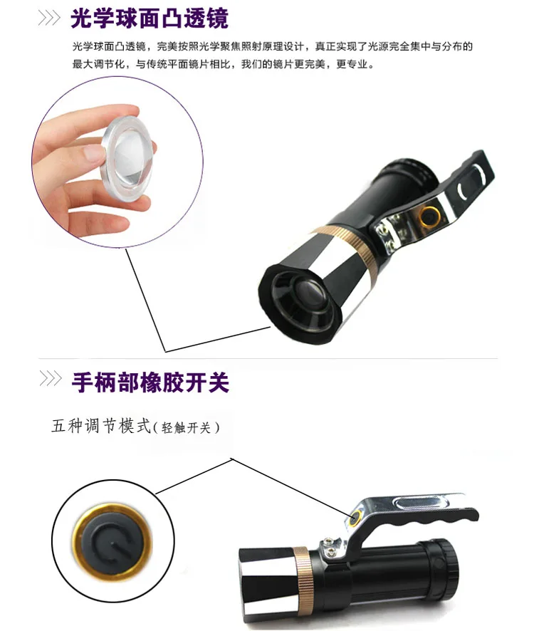 Factory Price Pailide/PLD led marine blue lights with tripod rechargeable LED fishing flashlight