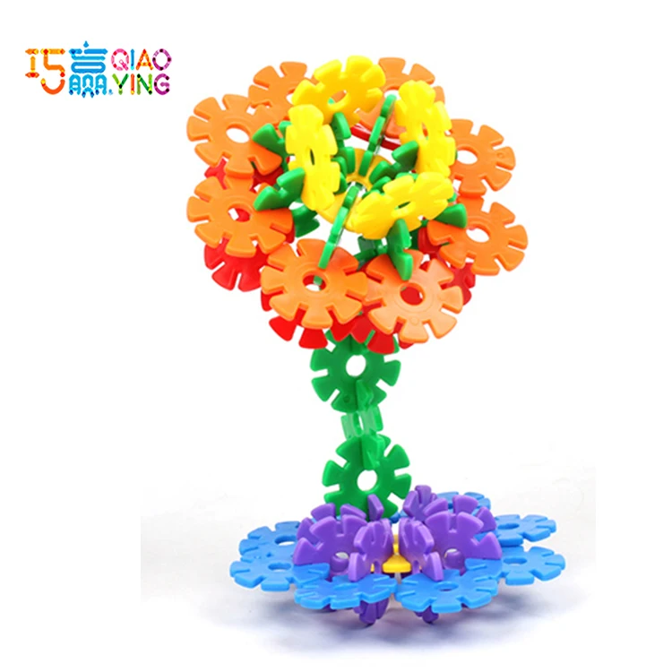 Creative Kids Snow Flakes, Interlocking Plastic Disc Set-1000 Pieces