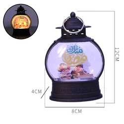 2023 Arab ramadan lantern with LED candle EID mubarak decorations lights ramadan lantern