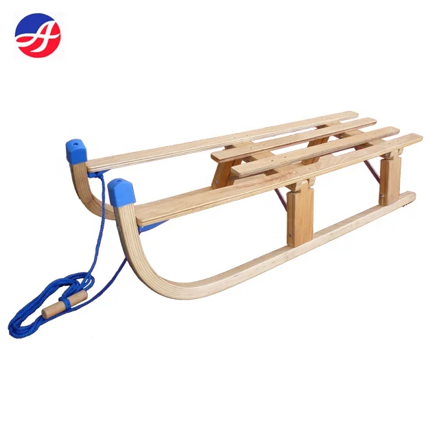EU Standard Folding Wooden Snow Slide Sled for Winter Sports