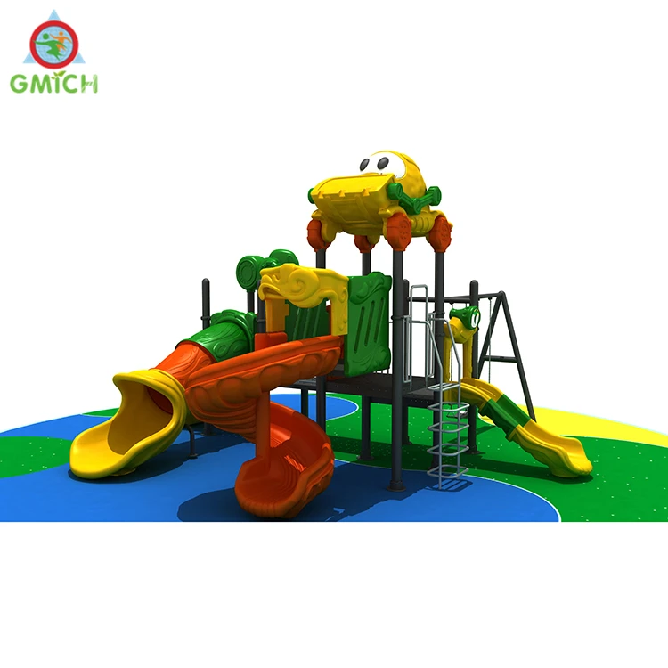 kindergarten kids outdoor plastic playground slides equipment prices