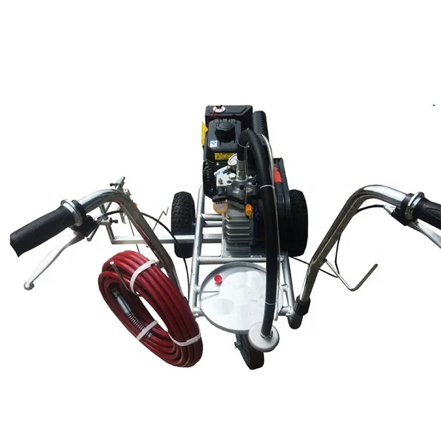 Двойной пистолет, машина для маркировки холодным распылением, ручной толчок, высокое давление, Свободный воздух, дорожное оборудование для рисования