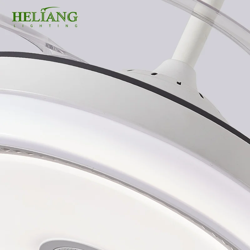 Manufacturers wholesale Home Appliances Abs Blades Dc Bldc Remote Control Invisible Ceiling Fan Lamp