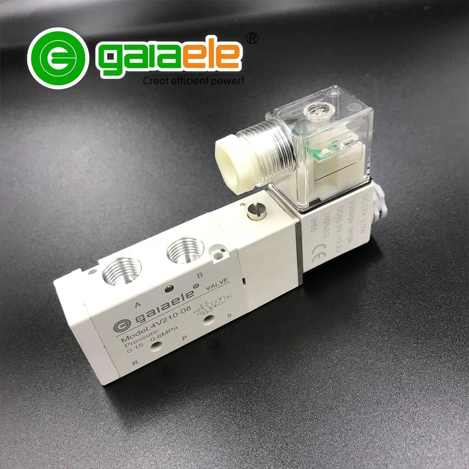 Пневматический электромагнитный пневматический клапан OEM ODM 2 в 3V210 4V210 5 4 м 4A 3H 4R DC 24 В AC220 лучшего качества белого цвета