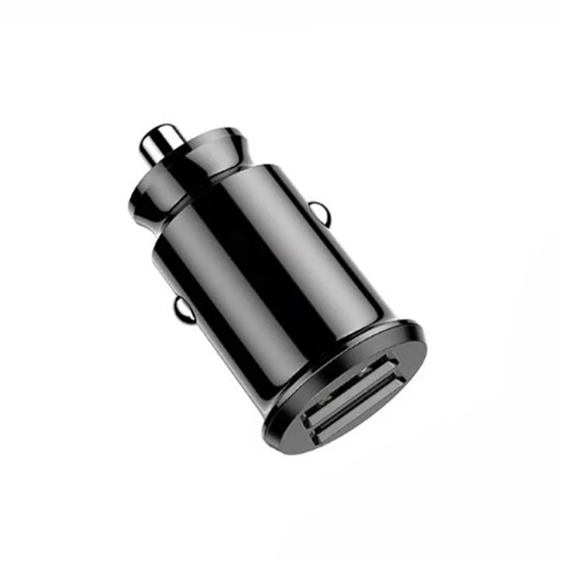  5V 2.1A мини Модные ABS Dual Usb Автомобильное зарядное устройство с 2 портами (стандарт порты быстрой зарядки адаптер для Iphone и Android мобильных телефонов планшетов MP3