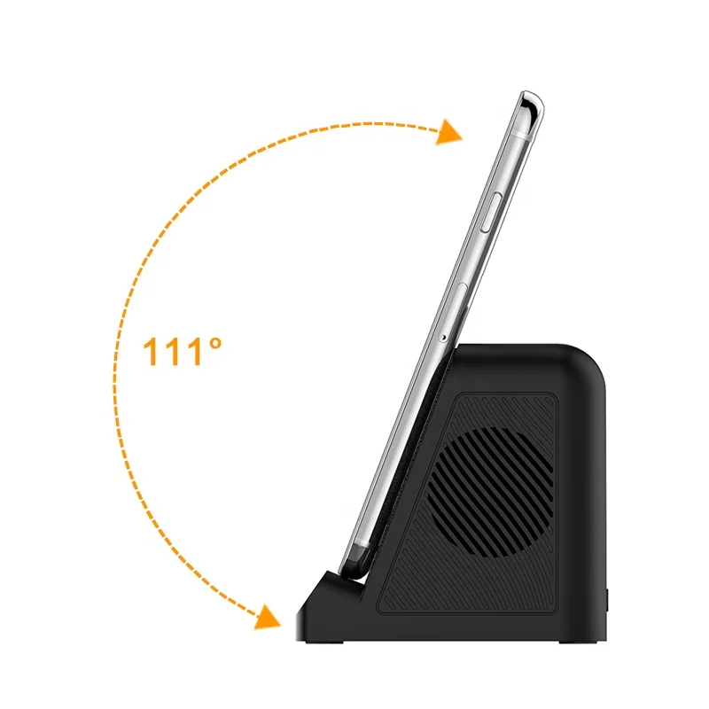 BT-128WL Custom LED Light UP Wireless Charger Portable Speaker