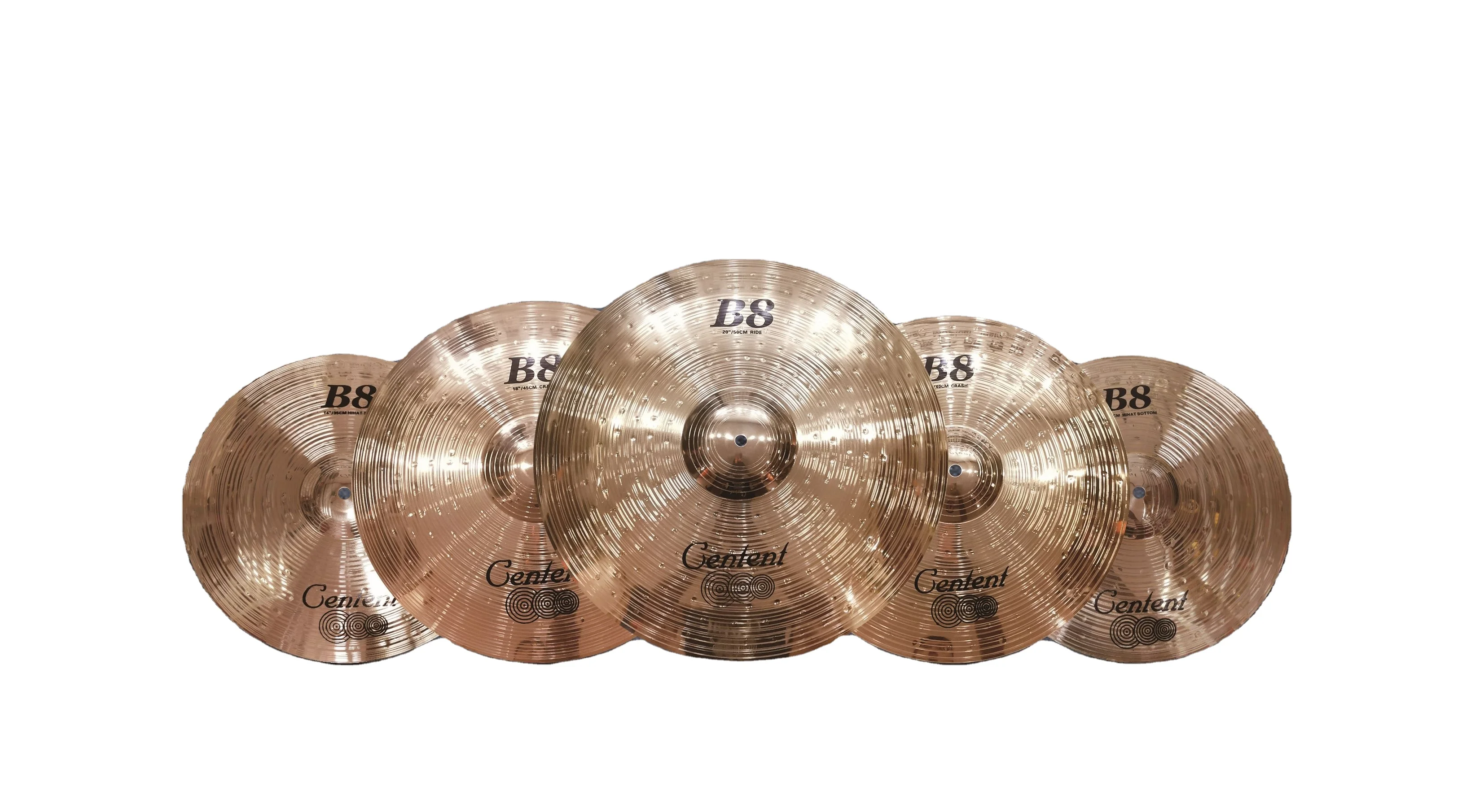 Professional drum cymbals set cymbal pack with drum sticks