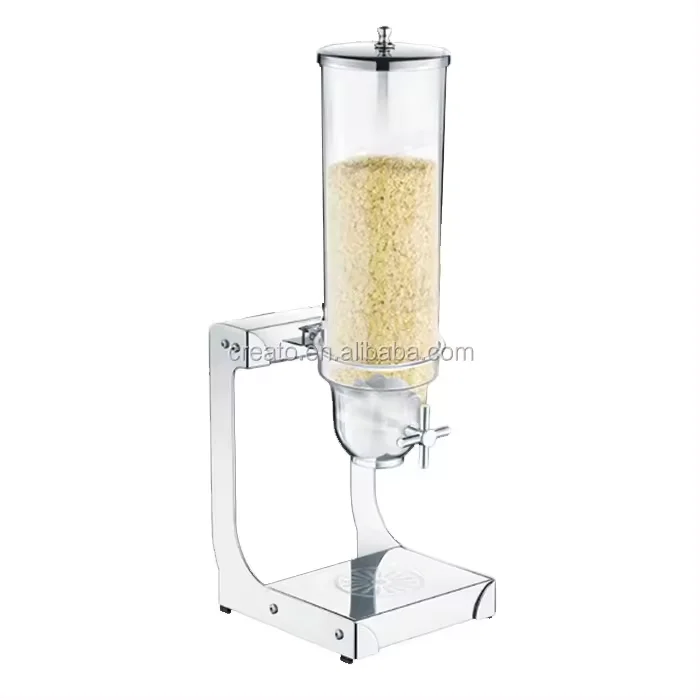 Single head stainless steel buffet cereal dispenser  for Warehousing & Supermarket Supplies
