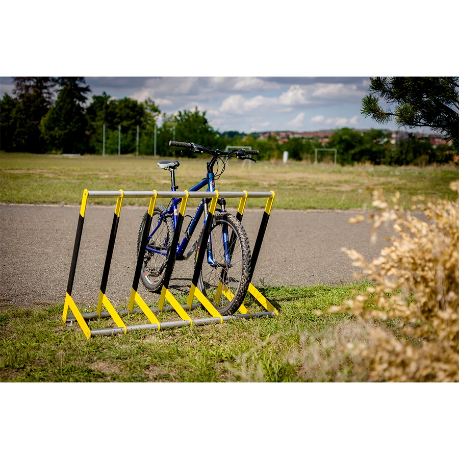 Multiple Bike Parking Community Outdoor Bike Rack Parking 5 Place Bicycle Storage Rack