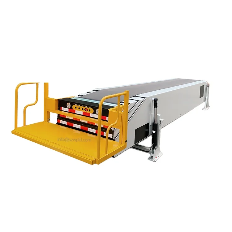 customized hydraulic telescopic belt conveyor unloading and loading retractable conveyor belt on hot sale