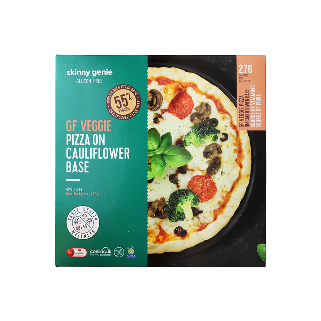 GF VEGGIE PIZZA 450g Gluten free, vegan Health taste of high-quality, Made In UAE
