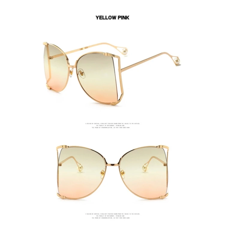 
Custom Wholesale Designer Fashion Luxury Sun Glasses Pink Black Colourful Women Two Nose Bridge Shades Sunglasses 