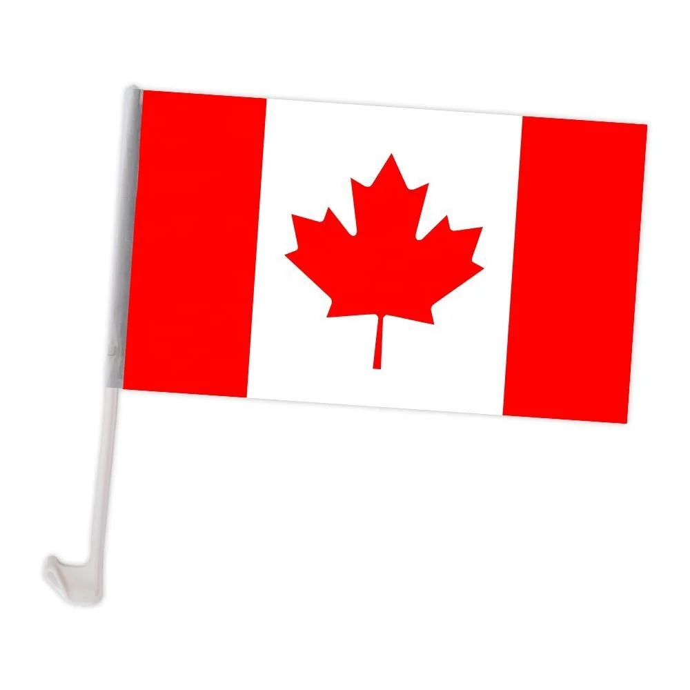 Cheap 30x45 cm Canada  Car Flags  All country National  Custom Car Window Flag