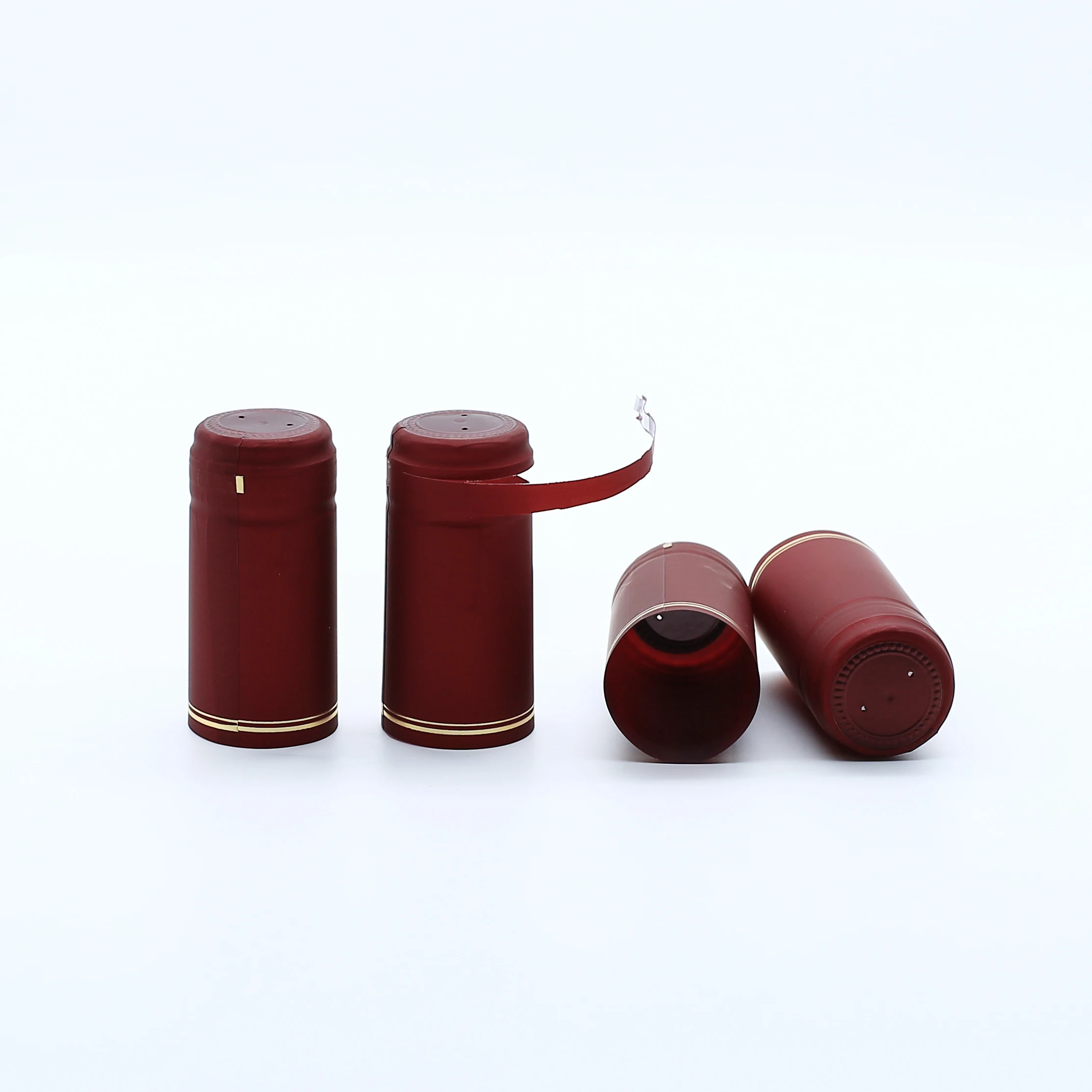 Custom Wine Bottle Shrink Caps Capsule PVC Heat Shrink Cap for Glass Bottle