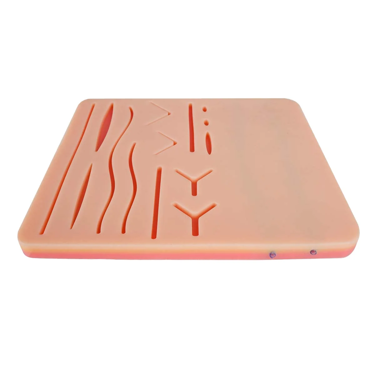 2-в-1 тренировочная площадка для шва и инъекций IV 14 предварительно разрезанных ран и 2 вены для студентов-медиков и врачей