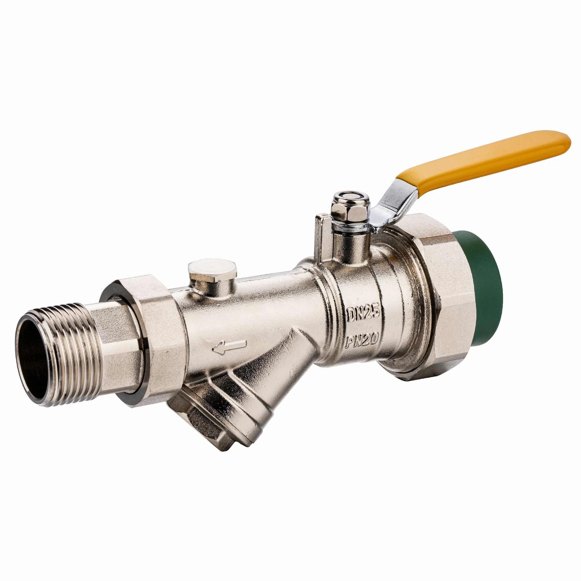 TEXOON Union Y Strainer PPR * Male G Control Brass Ball Valves 25*1'/32*1'/40*1-1/4 Water Manual Operation