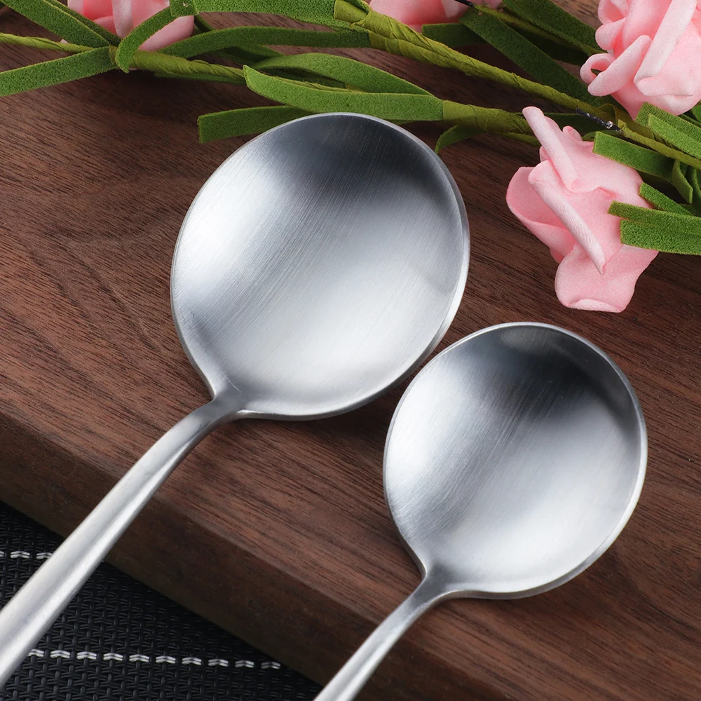 BUYERSTAR Wholesale 6pcs Silver Color Spoon And Fork Stainless Steel Cutlery Set