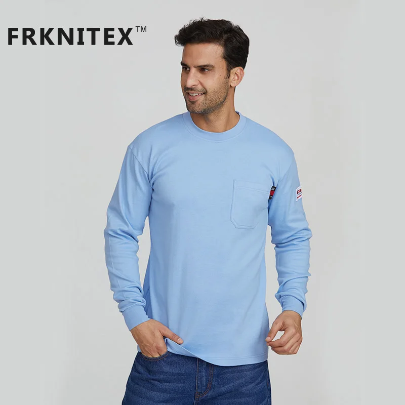 FRKNITEX огнестойкие пользовательские Огнестойкие Рабочие Рубашки Оптом fr футболки