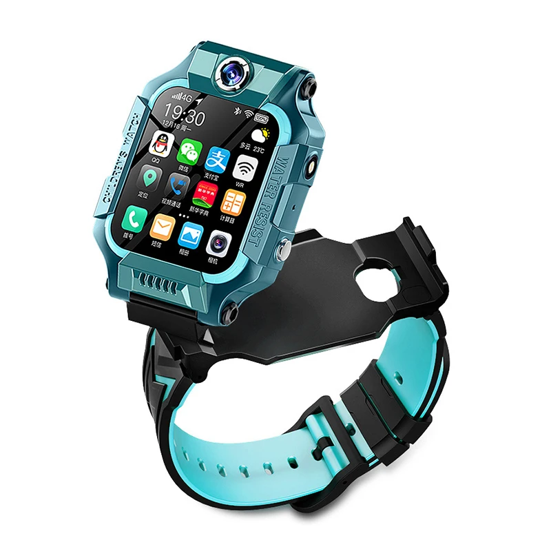 Kids 4G Smart Watch GPS+WiFi+LBS Location SIM Dual Camera 360-degree Rotation Bezel Smartwatch Smart clock Phone watches band