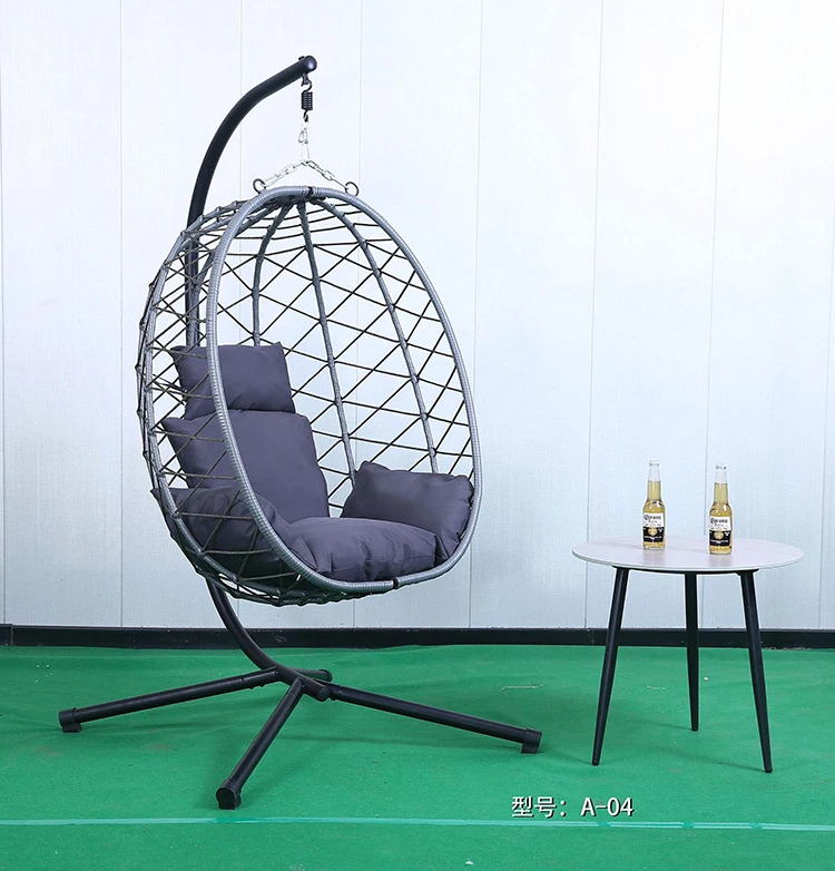 Round wicker rattan egg chair outdoor furniture best selling product direct factory at wholesale price