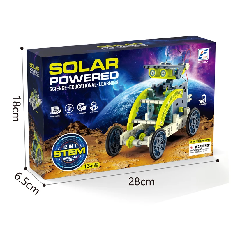 12 in 1 Solar robot Toys DIY STEAM Engine Kit science assembly building toys educational for kids