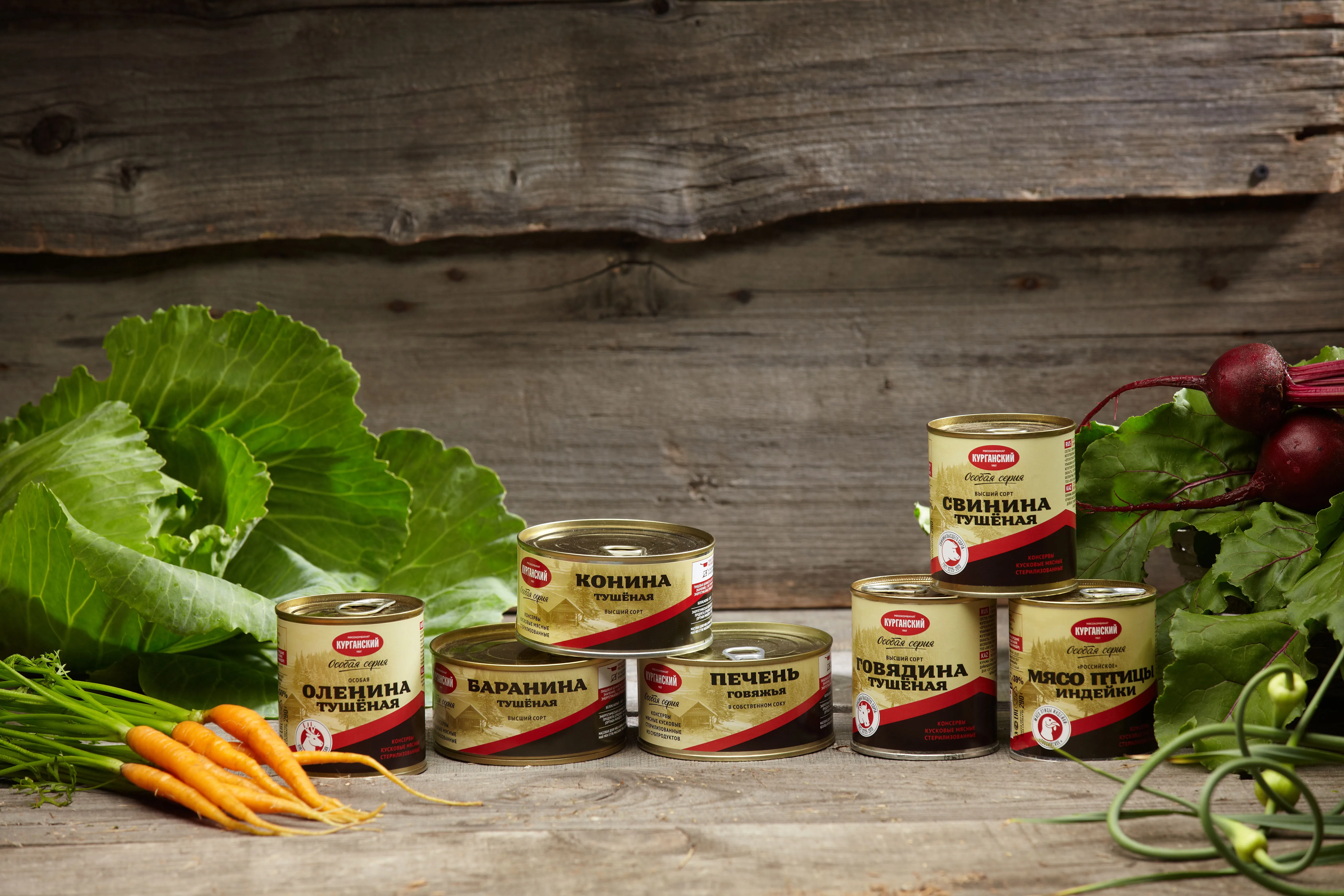 Canned stewed pork meat