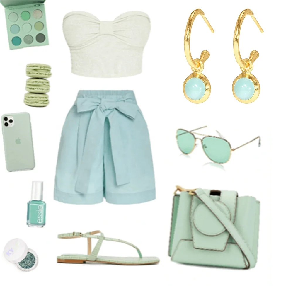 Ouj Custom 18K Gold Plated Gem Stone Crystal Charm Earrings for Women Gemstone Ruby Citrine Topaz Mini Hoop Huggies Earrings