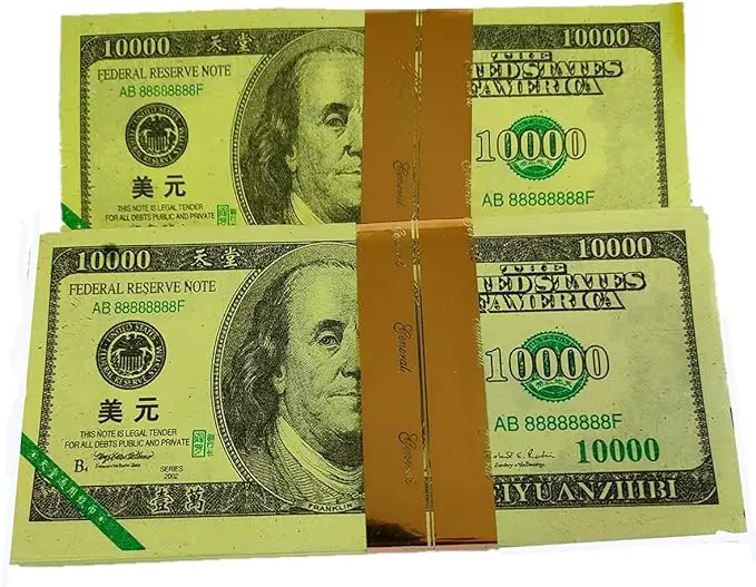 Sale From Hell Bank Money 40 or 80 Pcs Of Joss Paper Ancestor Money Ghost Money Sacrifice Tomb Sweeping Day Deceased Ancestor