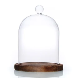 Transparent Cloche Bell Jar Large Glass Dome Jar Display Glass Dome Cloche for Home Decoration
