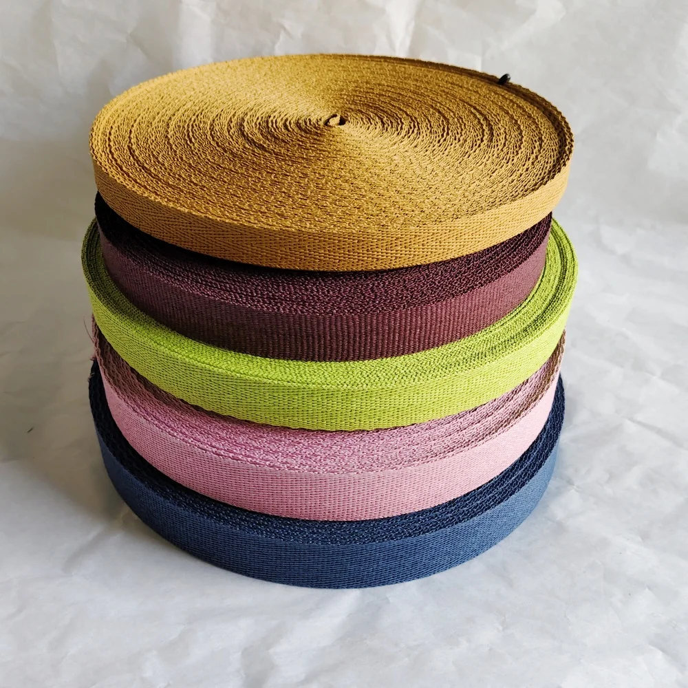 Recycle Paper Webbing Tape For Bag Custom High Tenacity Paper Webbing