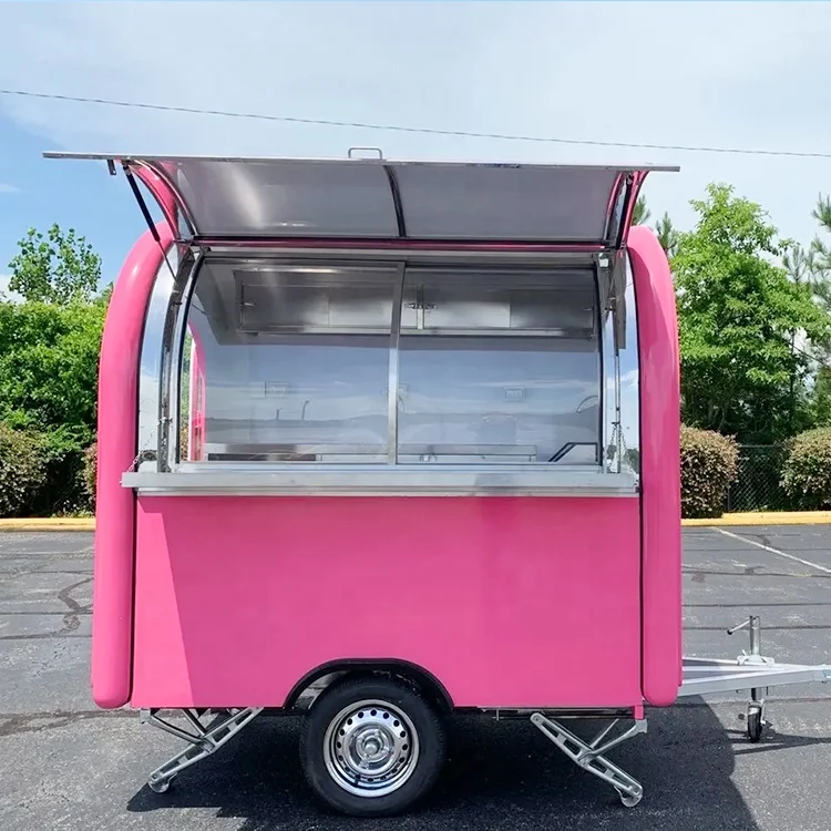 Торговая тележка для мороженого по заводской цене Мобильная фаст-фуда грузовик продажи хот-догов